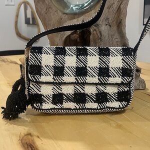 Black and White Checkered Bag